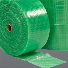 A roll of green bubble cushioning.