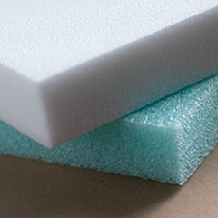 Polyethylene foam used for protective packaging.