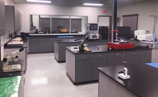 Pregis testing laboratory in Grand Rapids, Michigan 